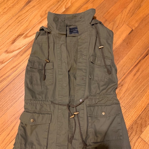 Olive Utility Vest - Picture 2 of 2